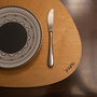 Hermia Juego de 6 Salvamanteles de Madera Color Miel